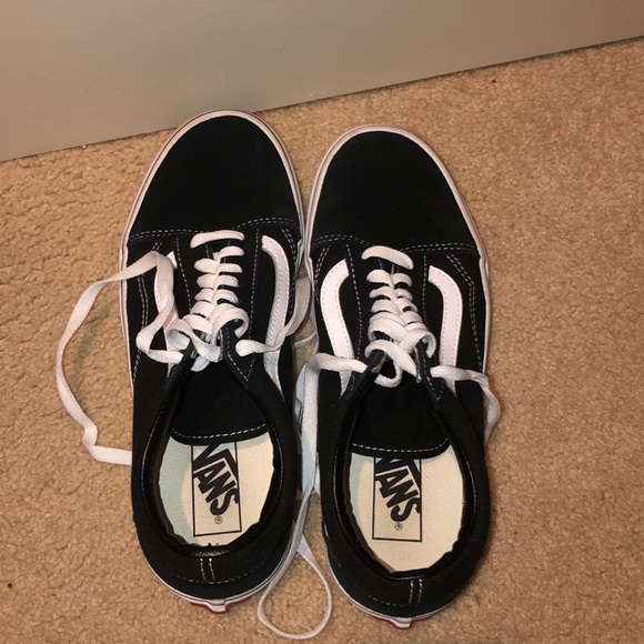 Vans Shoes - COPY - black and white old skool low top vans